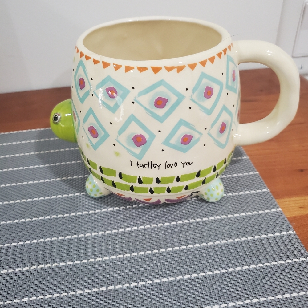 Natural Life Multicolor Turtle Mug - Picture 2 of 6